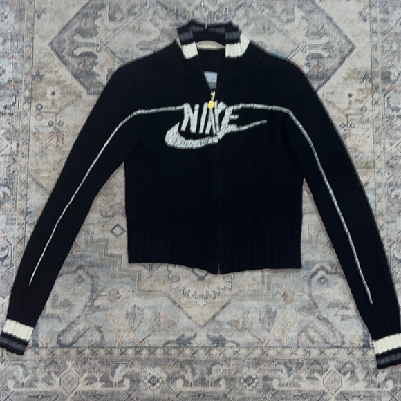 Vintage Cashmere Nike Zip Up Sweater - Picture 1 of 6
